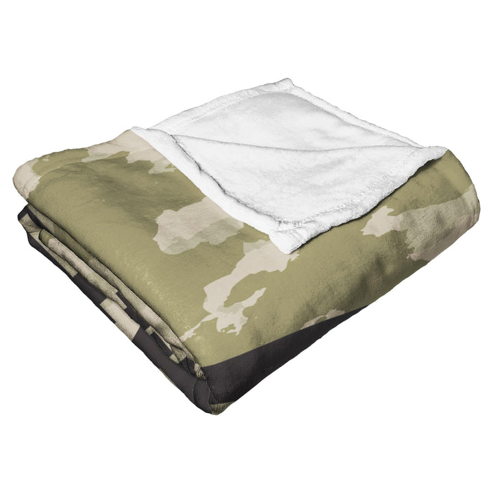 Air Force OHT Special Ops Silk Touch Throw Brown Sports Collegiate Casual - Diamond Home USA