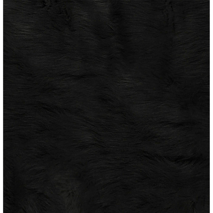 Cowhide Rug 4 X 5 Black 4' 5' Modern Contemporary Acrylic Latex Free - Diamond Home USA