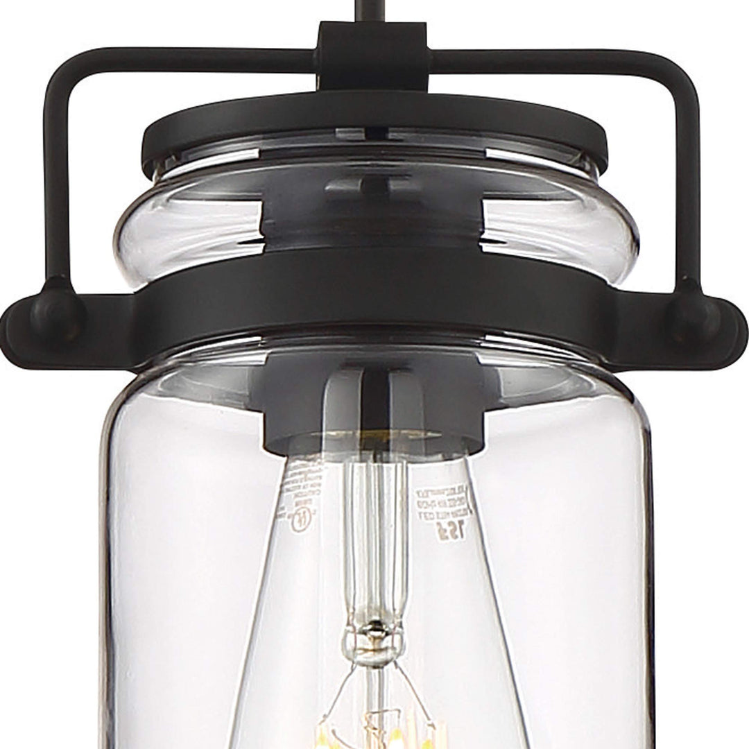 NUVO 60/6732 Antebellum 1 Light Mini Pendant Fixture Matte Black - Diamond Home USA