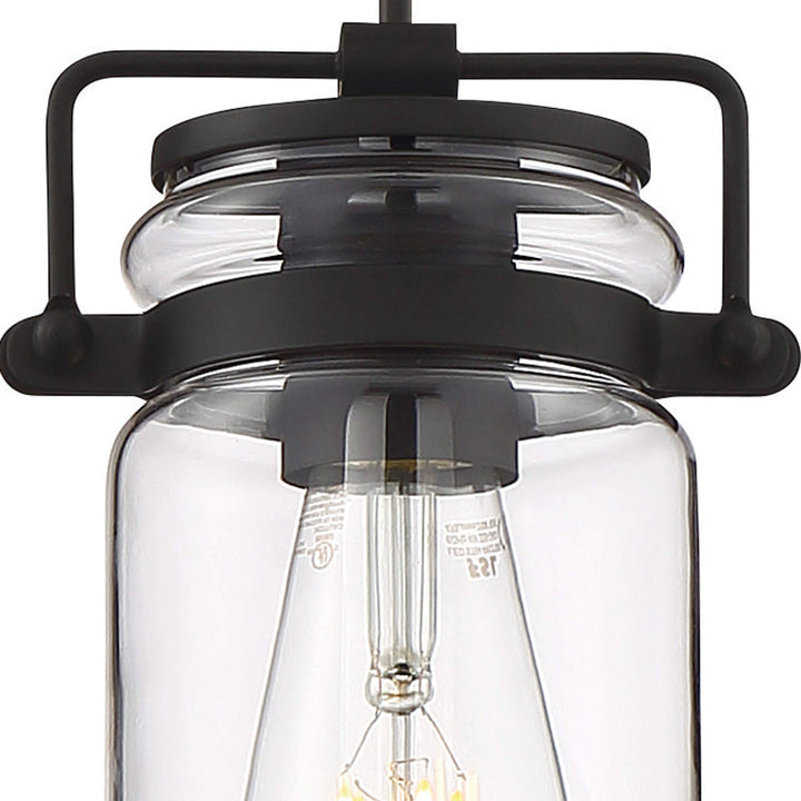 NUVO 60/6732 Antebellum 1 Light Mini Pendant Fixture Matte Black - Diamond Home USA
