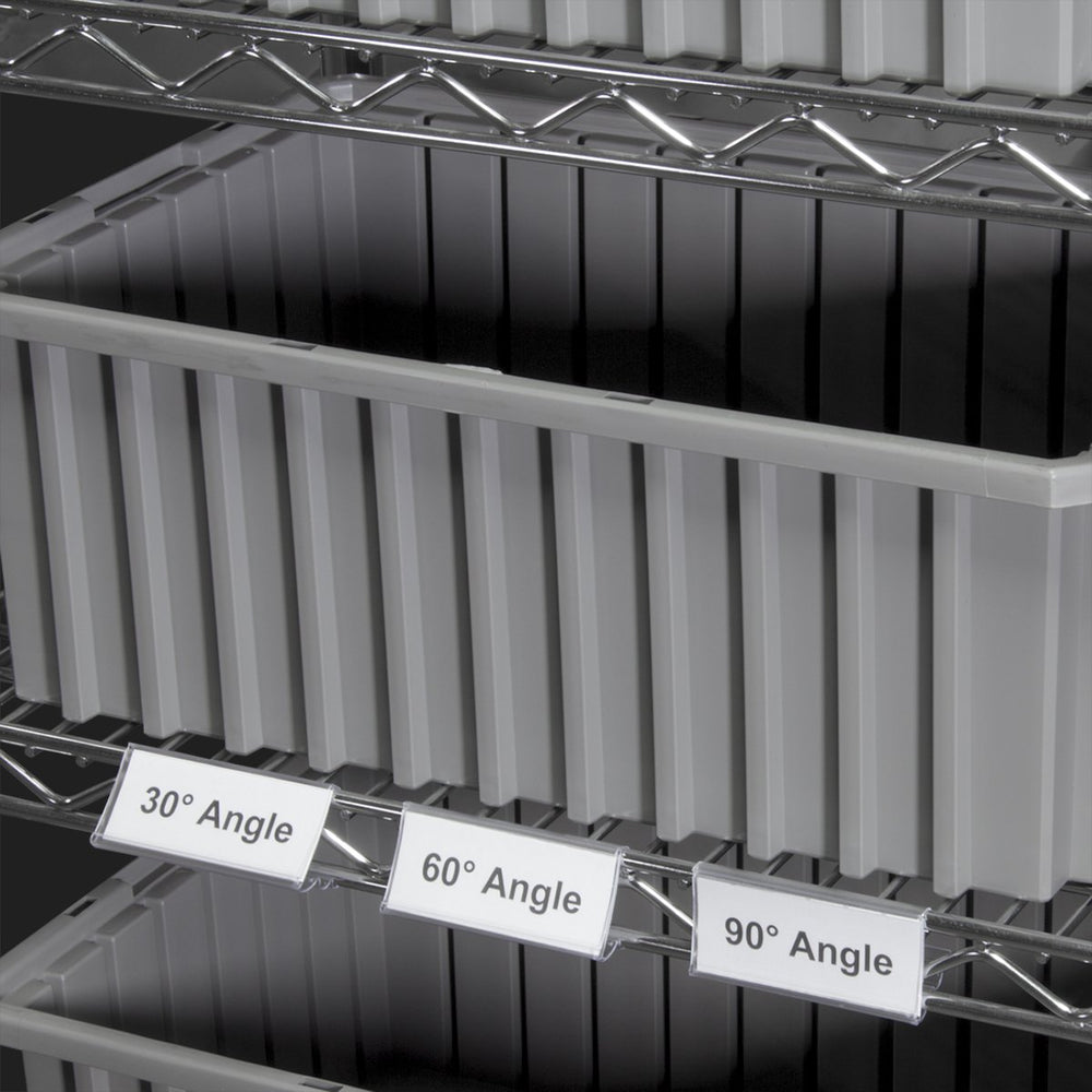 Akro-Mils 29306 Angle-Vu Snap-On Clear Protective Plastic Adjustable Label - Diamond Home USA