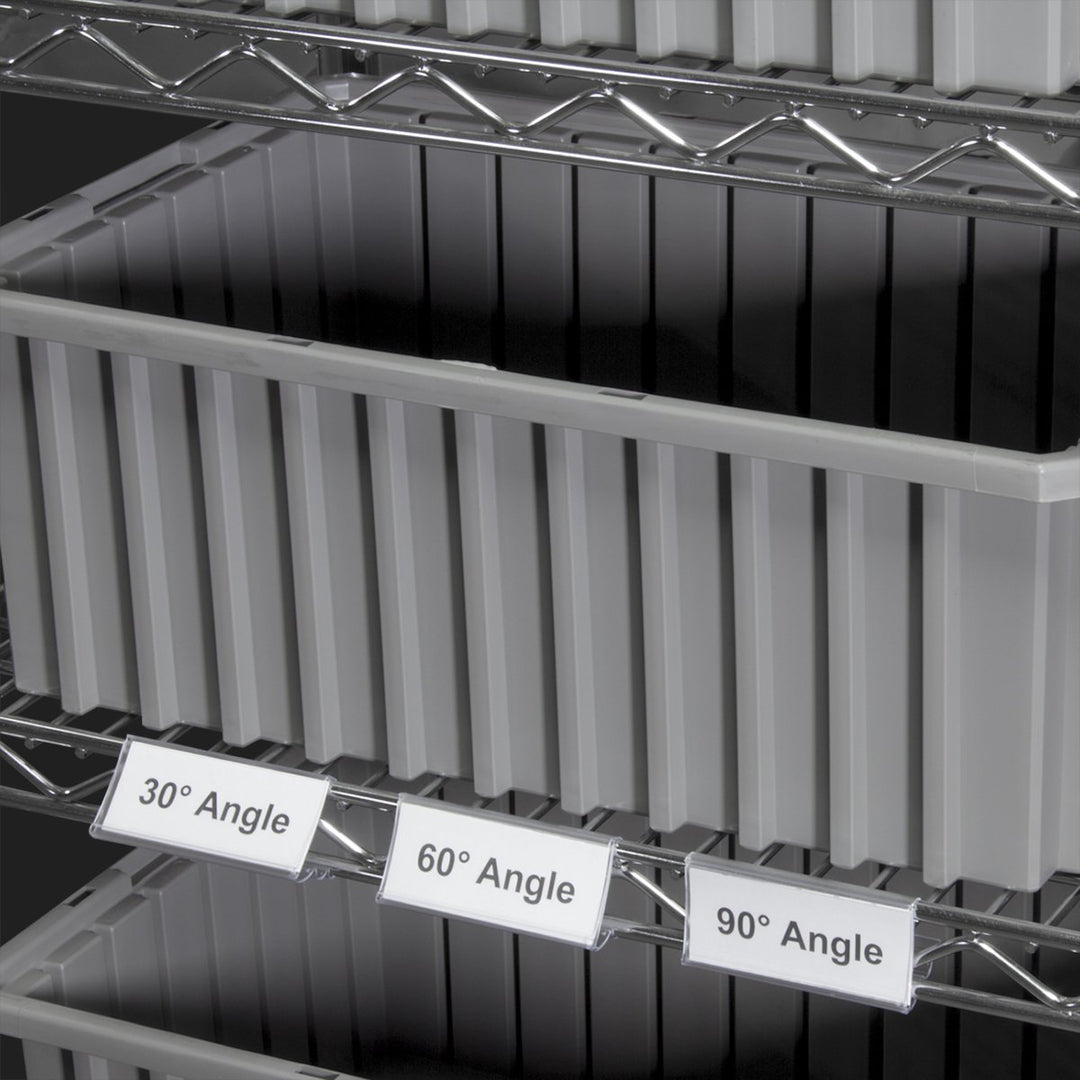 Akro-Mils 29306 Angle-Vu Snap-On Clear Protective Plastic Adjustable Label - Diamond Home USA