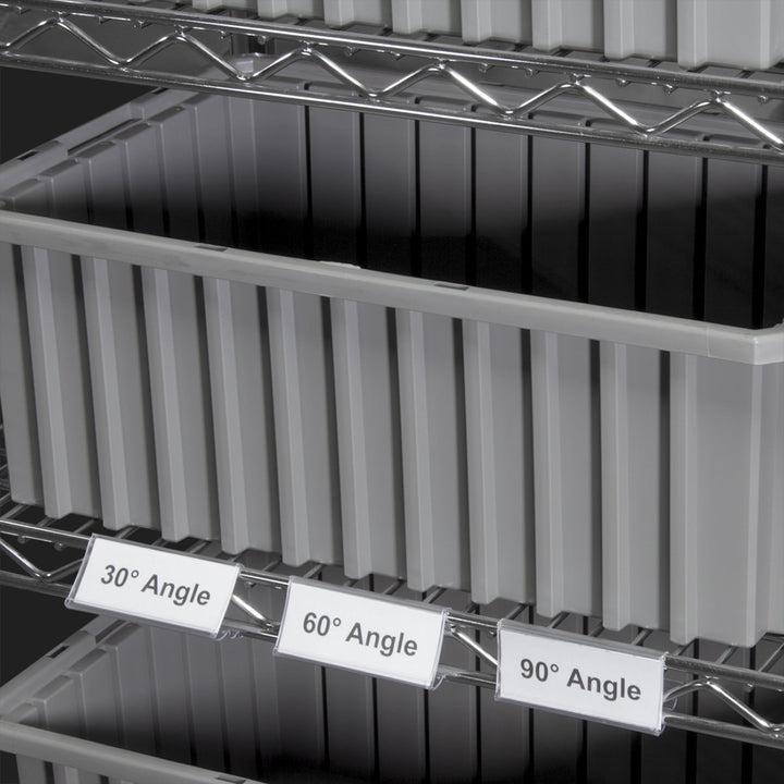 Akro-Mils 29306 Angle-Vu Snap-On Clear Protective Plastic Adjustable Label - Diamond Home USA