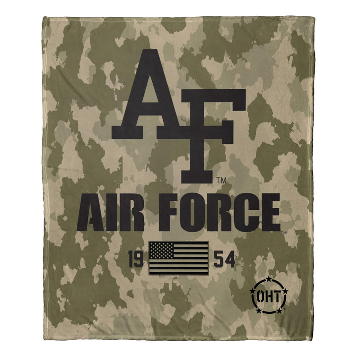 Air Force OHT Special Ops Silk Touch Throw Brown Sports Collegiate Casual