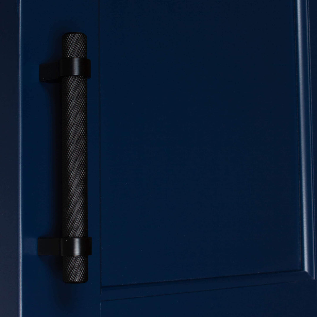 3.75 in Screw enter Solid Steel Euro Bar Pull (Pack of 10) Matte Black Modern - Diamond Home USA