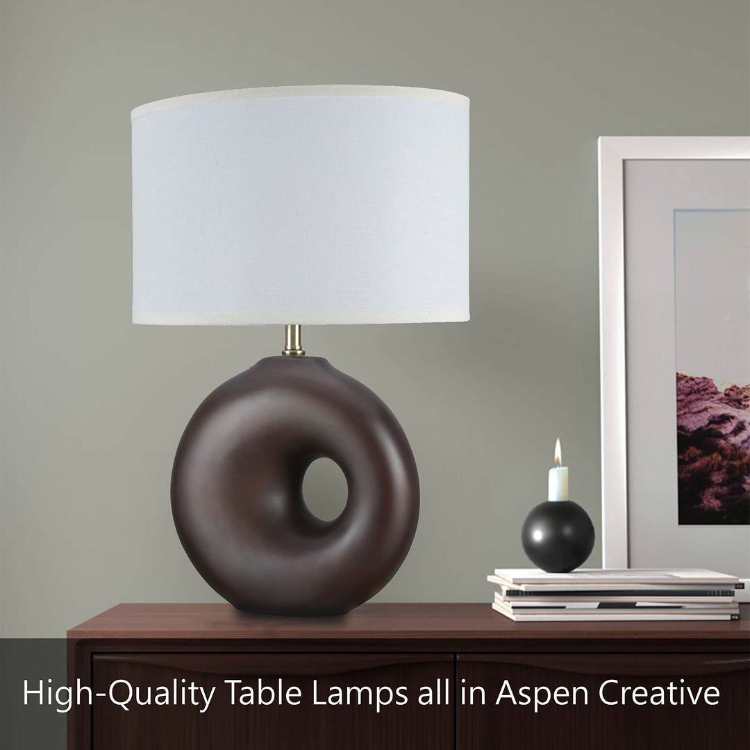 Aspen Creative 40141A 19 1/2" High Modern Glass Table Lamp Pale Blue Glass - Diamond Home USA