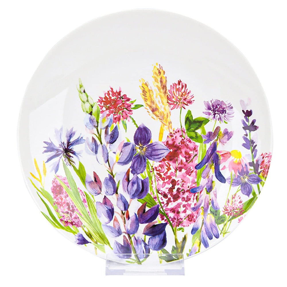 Lavender Meadow Bone China Dinnerware Set of 20 for 4 Multi Color Floral - Diamond Home USA