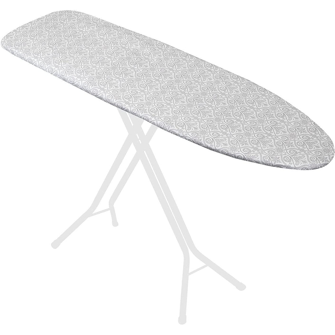 Damask Triple Layer Ironing Board Cover and Pad 15" X 54" Grey Cotton