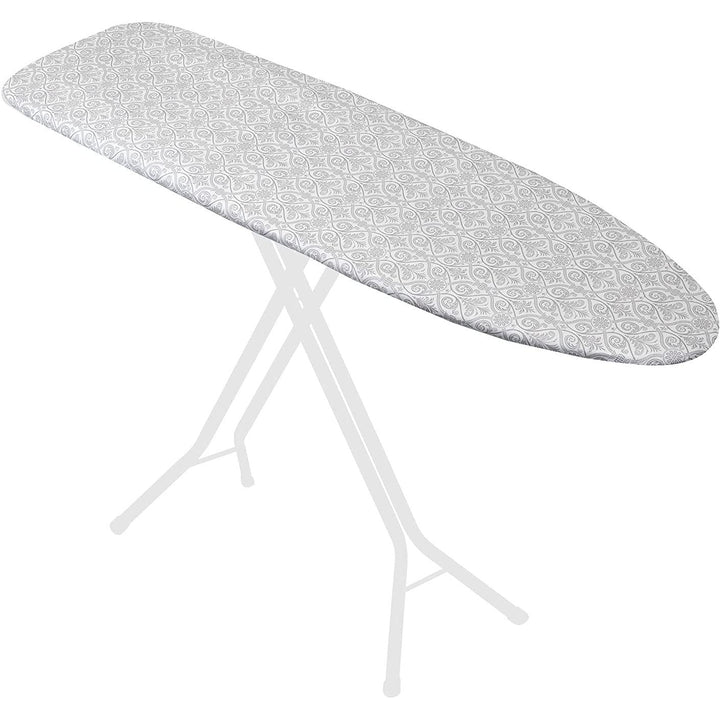 Damask Triple Layer Ironing Board Cover and Pad 15" X 54" Grey Cotton