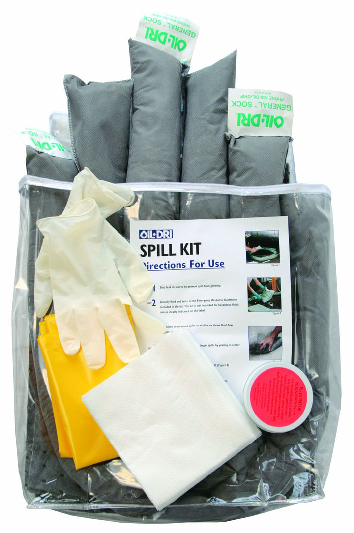 Oil-Dri L90671 5 gallon Smart-Pak Universal Emergency Zippered Compact Spill Kit