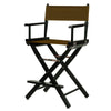 Casual Home Black Frame/Brown Canvas 24" Counter Height Directors-Chairs