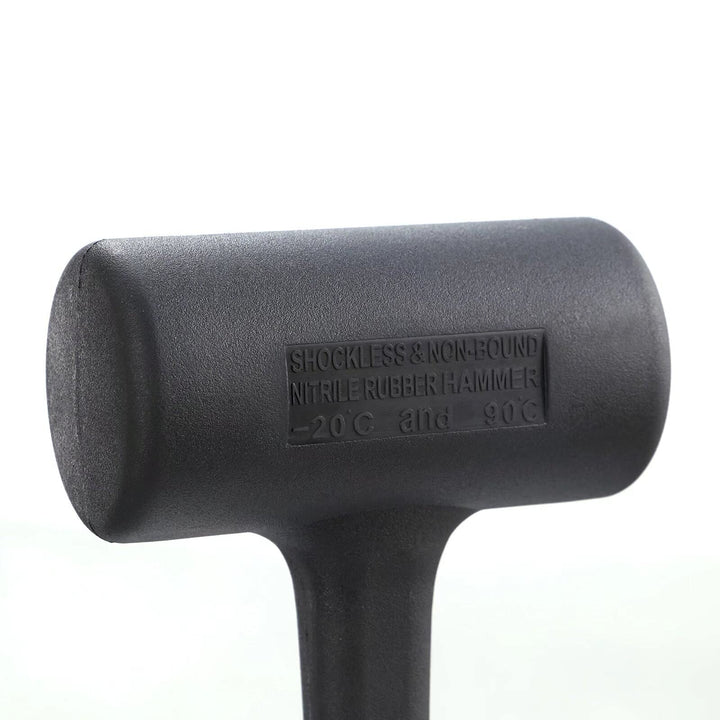 Fort Rubber 2lbs Dead Blow Hammer Professional Mallet Tool Black Rust Resistant - Diamond Home USA