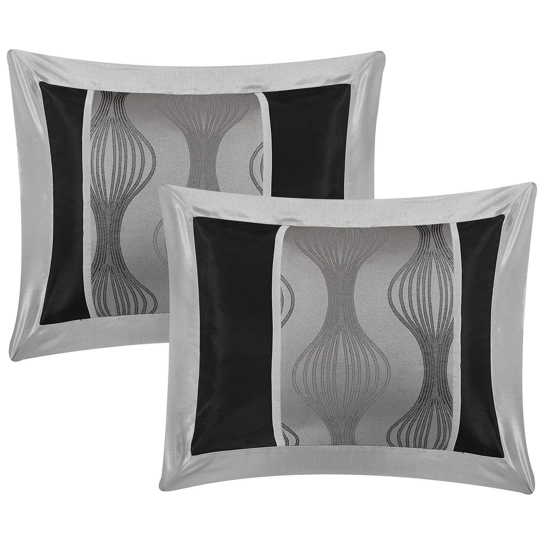 7 Piece n Color Geometric Comforter Cal California Set