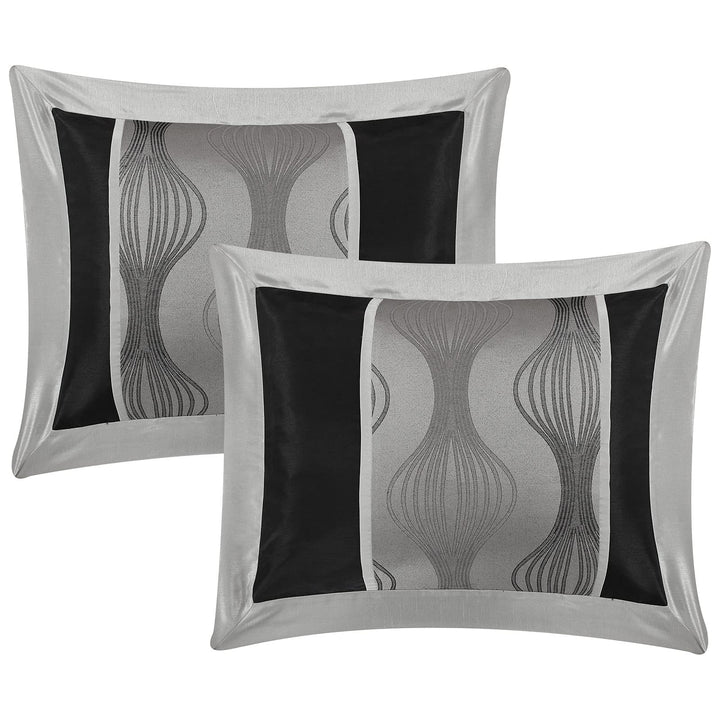 7 Piece n Color Geometric Comforter Cal California Set