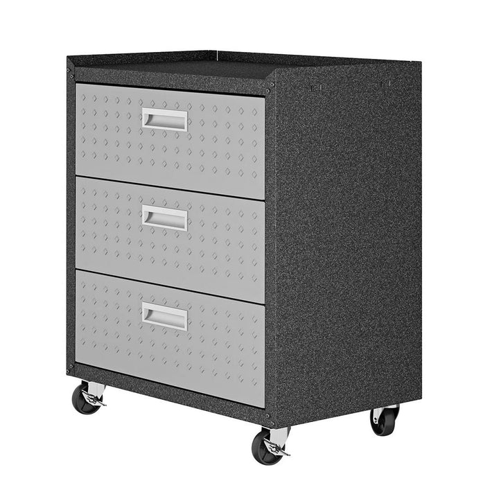 Manhattan Comfort Fortress 31.5" Mobile Garage Chest with Drawers