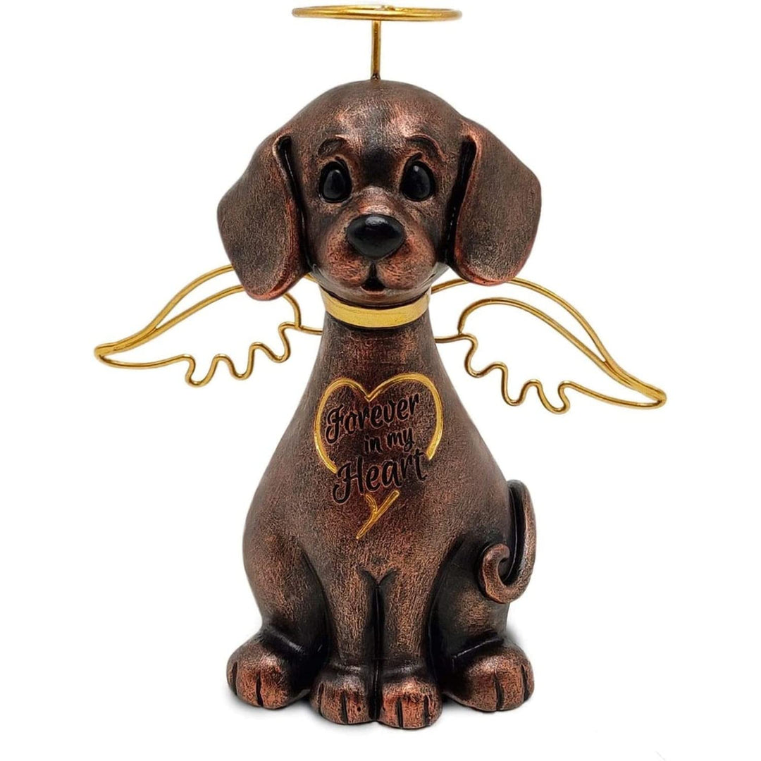 Pet Memorial for Dogs Sympathy Gift Loss of Dog Angel Statue Brown Animals