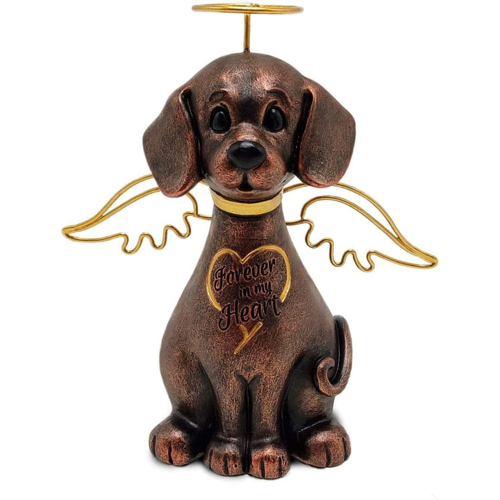 Pet Memorial for Dogs Sympathy Gift Loss of Dog Angel Statue Brown Animals