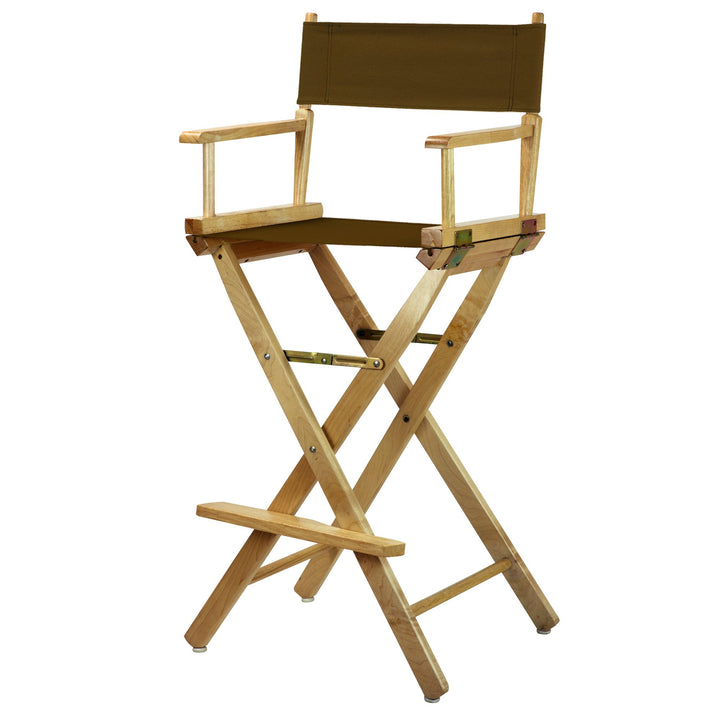 Casual Home Natural Frame/Brown Canvas 30" Bar Height Directors-Chairs