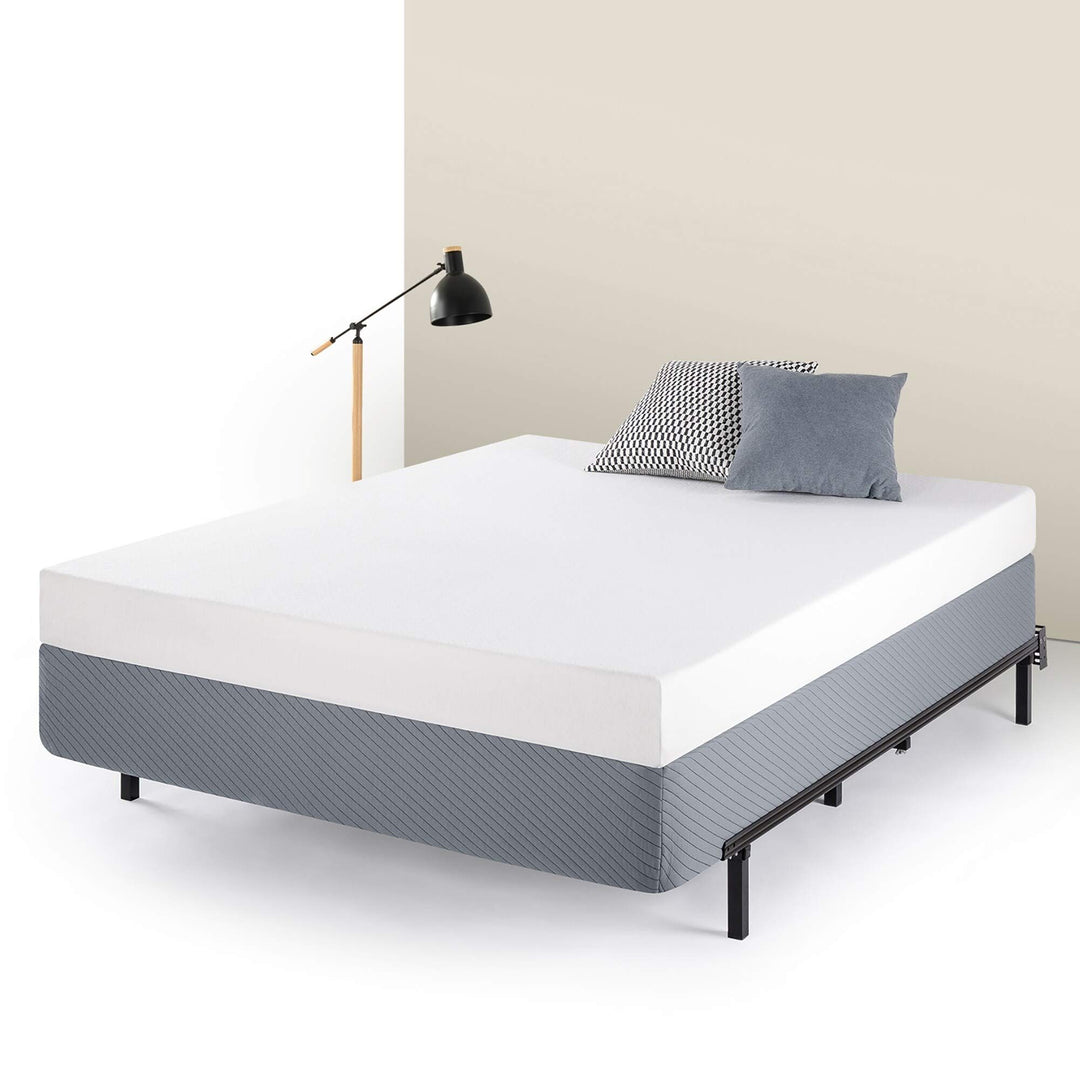 Crown Comfort Queen Size 9 Inch Heavy Duty Steel Box Spring Gray by - Diamond Home USA