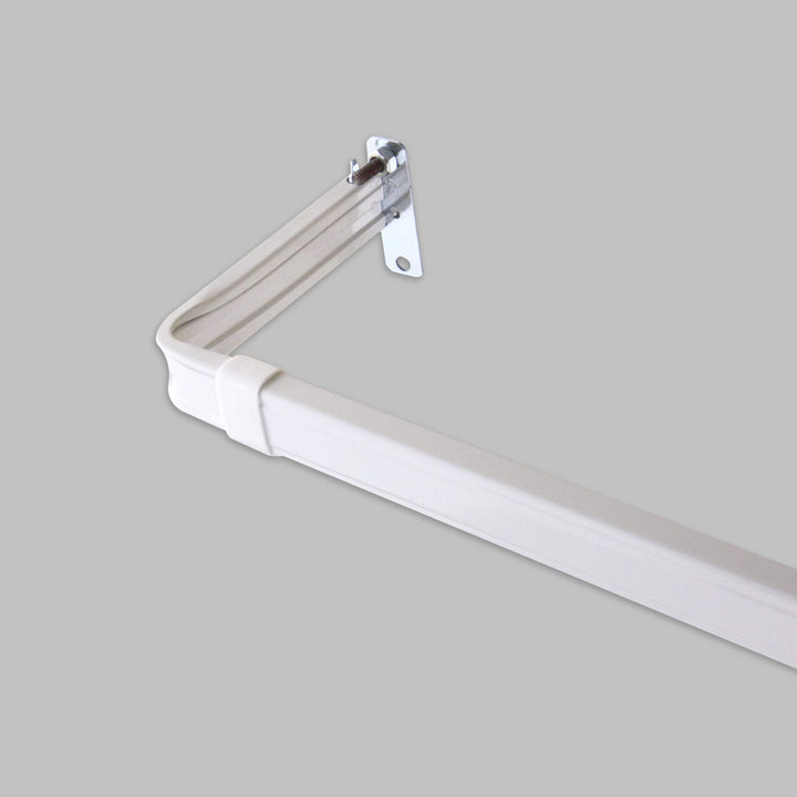 InStyleDesign Adjustable Lockseam Curtain Rod with 3-inch 28-48 Inch - Diamond Home USA