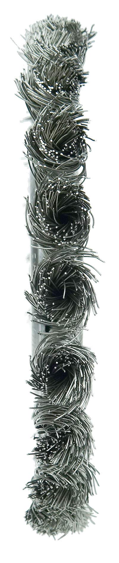 Weiler 08345 6" Standard Twist Knot Wire Wheel .016" Stainless Steel Fill - Diamond Home USA