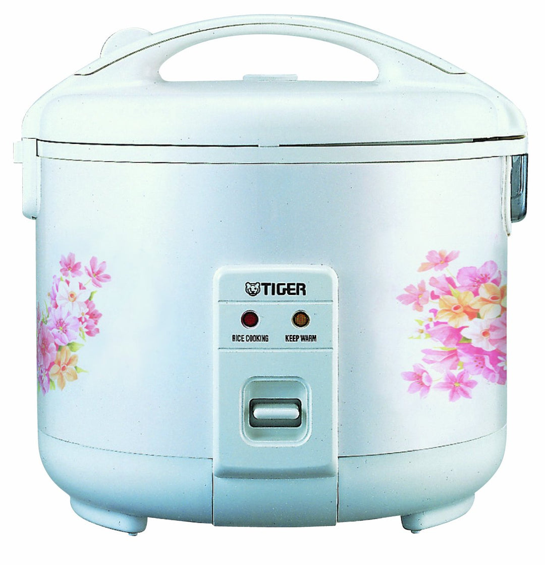 Tiger JNP-1500-FL 8-Cup (Uncooked) Rice Cooker and Warmer Floral White