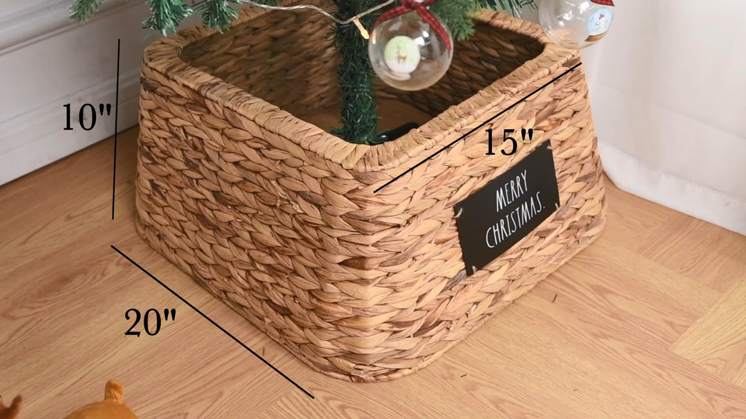 Rae Dunn Christmas ree Collar - Base Decoration to Cover Artificial Christmas - Diamond Home USA