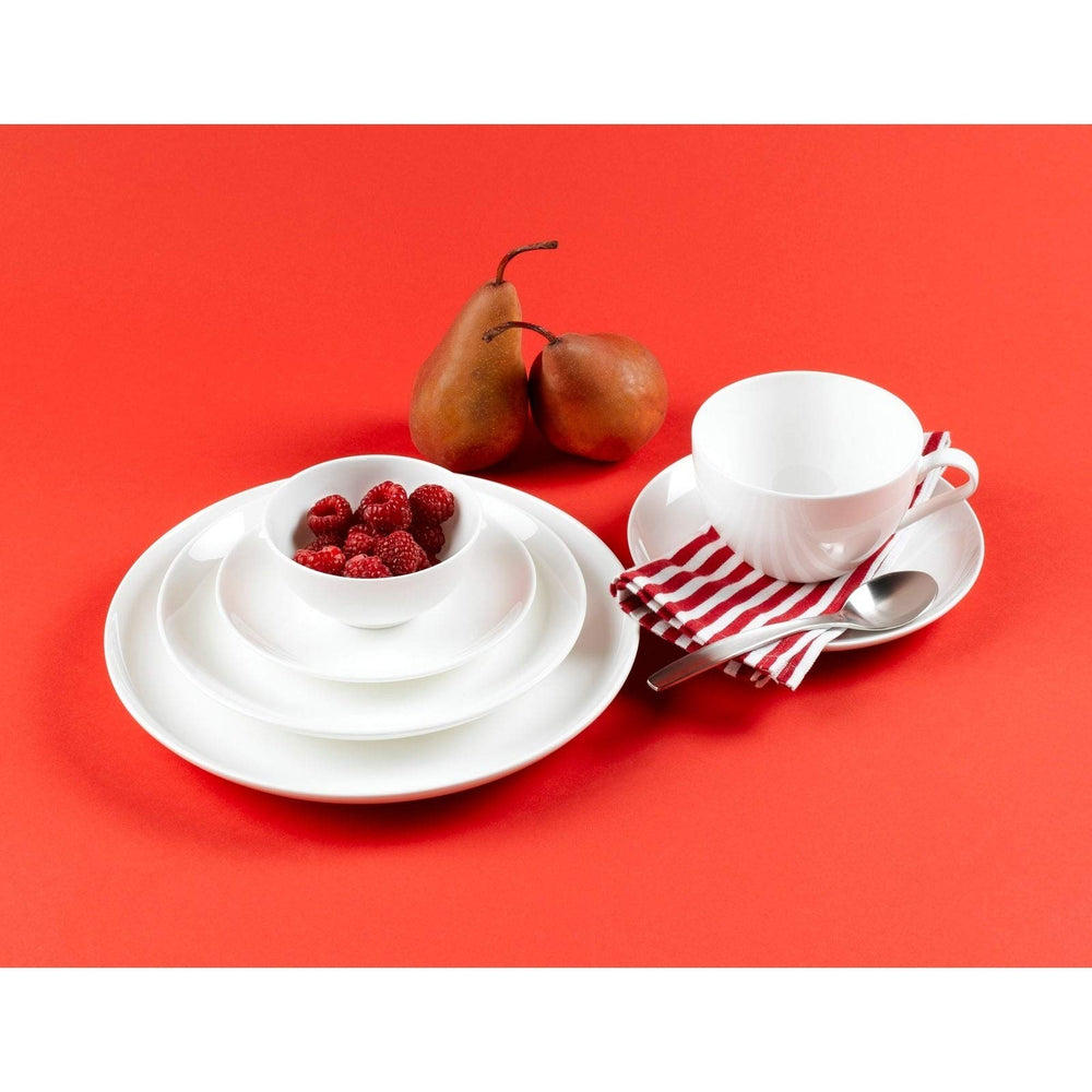 Rice Bowls (Set Of ) White Solid Casual Modern Contemporary Round Bone China - Diamond Home USA