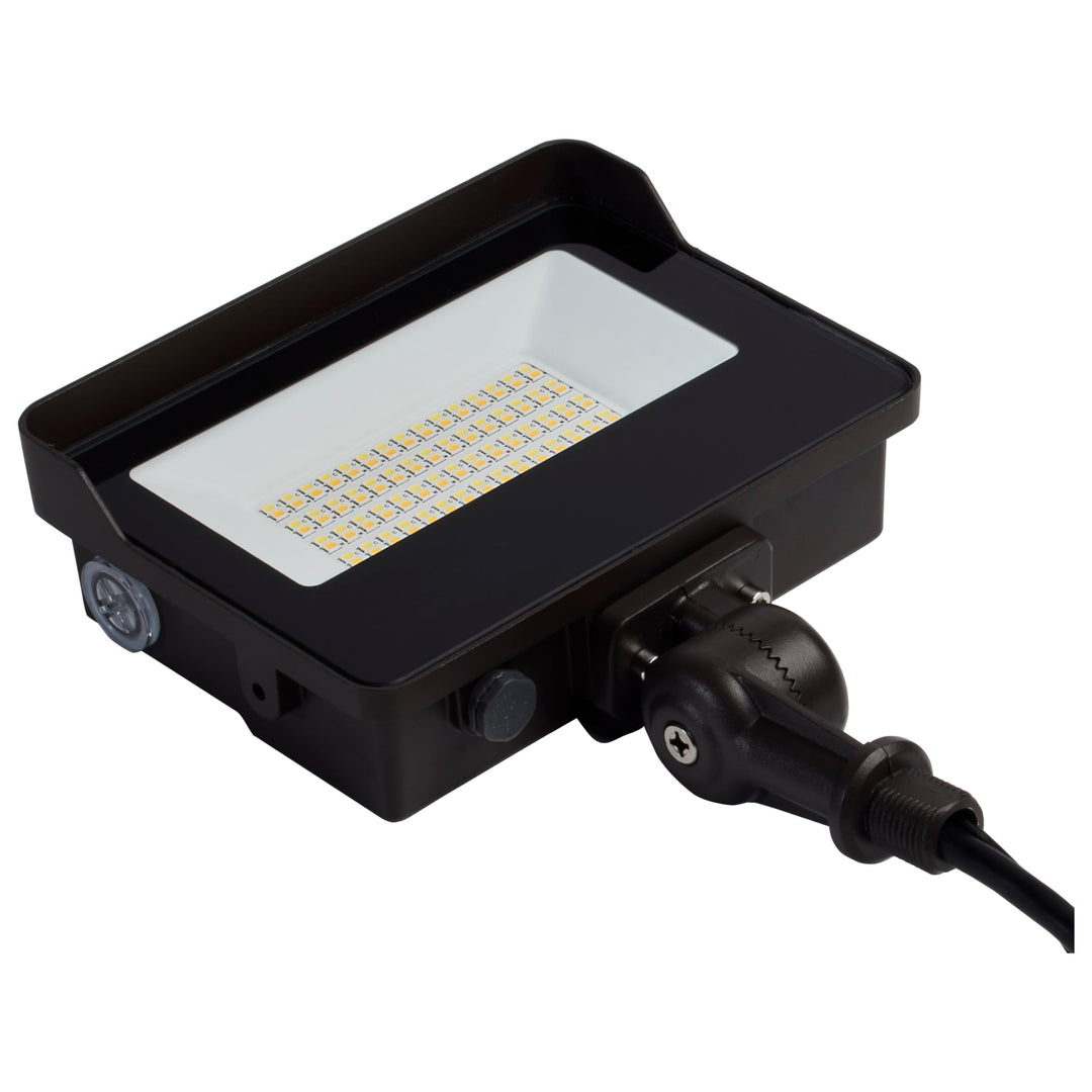 Led Tempered Glass Flood Light with Photocell 3k/4k/5k 15w/25w/35w Bronze - Diamond Home USA