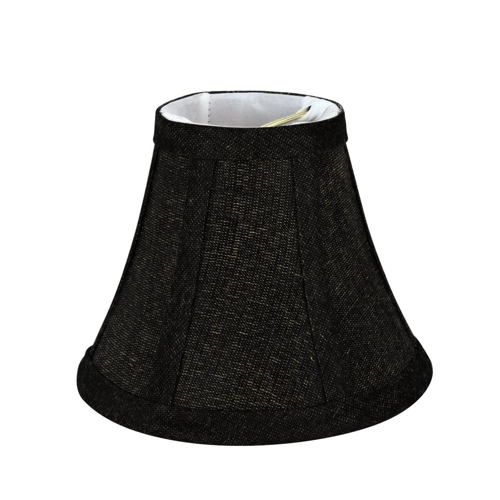Bell Chandelier Clip-on Lamp Shade (2 Pack) Two-tone Black (3" X 6" 5") - Diamond Home USA