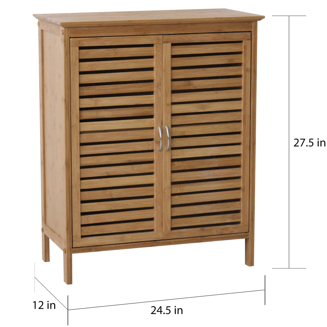 Gallerie Decor Bamboo Floor Cabinet One Size Natural Brown - Diamond Home USA