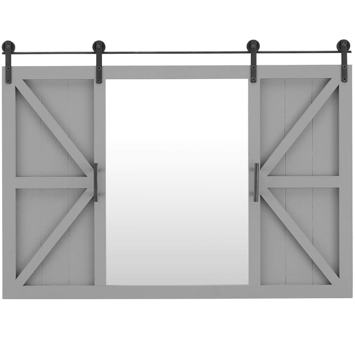 FirsTime & Co. Hayloft Barn Door Wall Mirror Vintage Decor