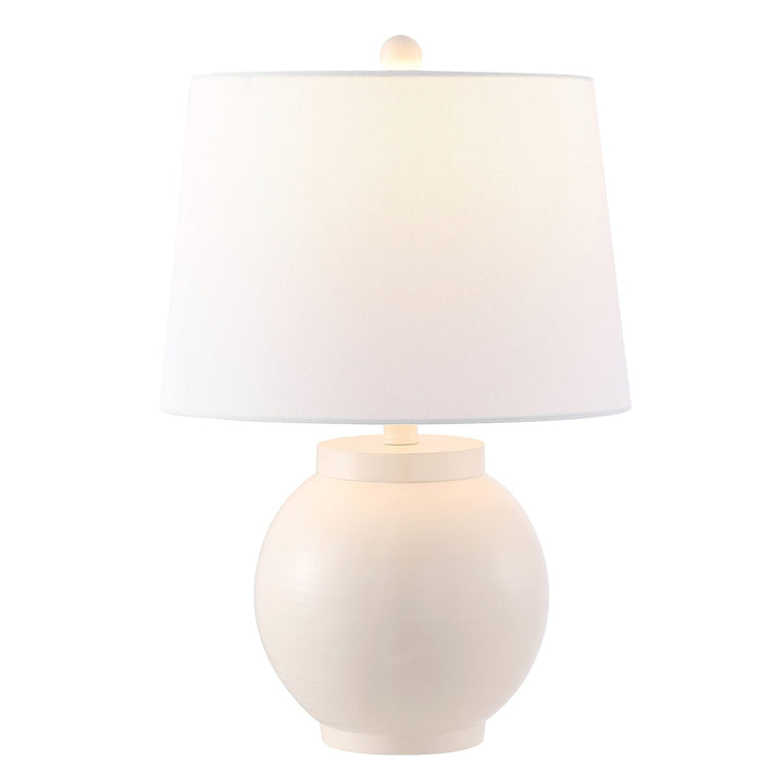 Lighting 22" Table Lamp 14" W X D H Cream Modern Contemporary White Bulbs - Diamond Home USA