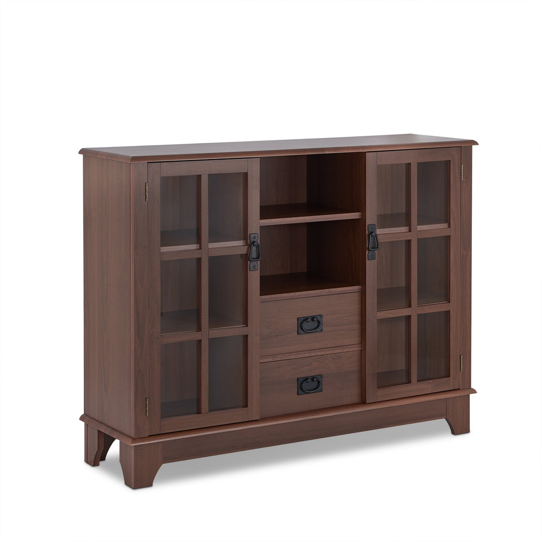 Acme Dubbs Storage Wood Console Table with 2 Doors in Walnut