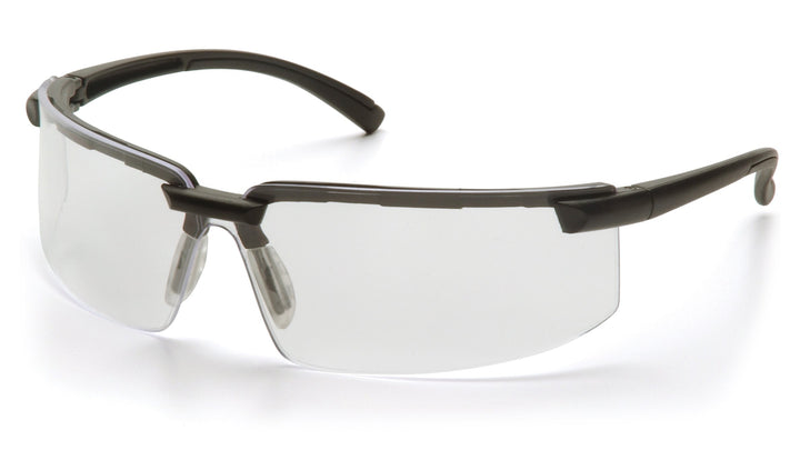 Pyramex Surveyor Clear Anti-Fog Lens With Black Frame