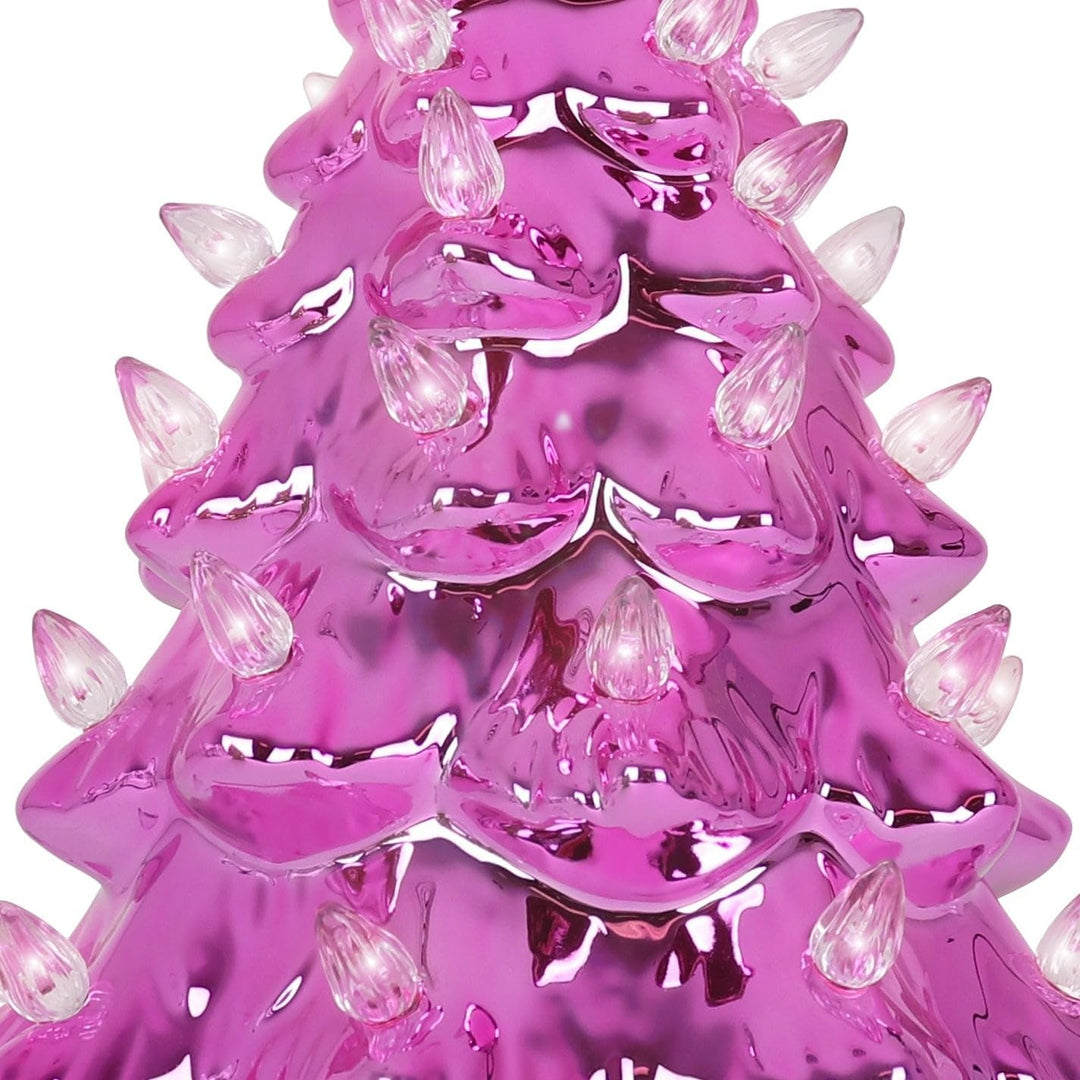 Pink Pearl Ceramic Christmas Tree - Diamond Home USA