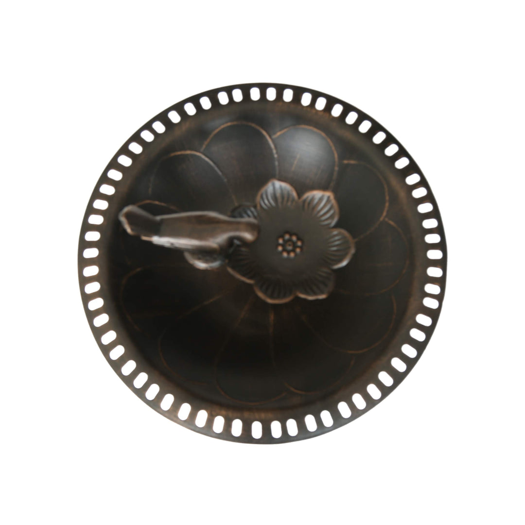 Christopher Knight Home Anessa Outdoor Aluminum and Iron Bird Bath Shiny Copper - Diamond Home USA