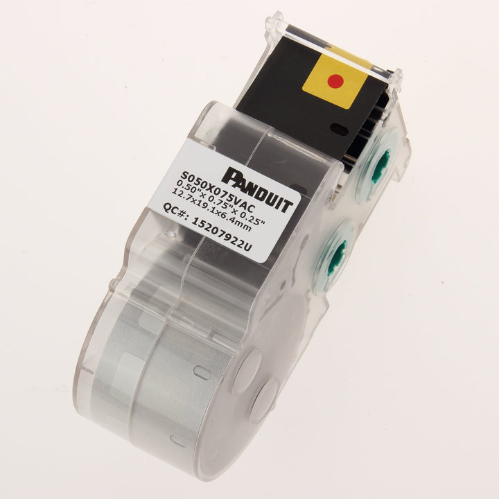 Panduit S100X075VAC P1 Cassette Self-Laminated Label Vinyl White 1.00 by - Diamond Home USA