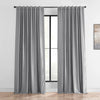 HPD Half Price Drapes Room Darkening Curtains for Bedroom Vintage Textured 50 X 84 - Storm Grey