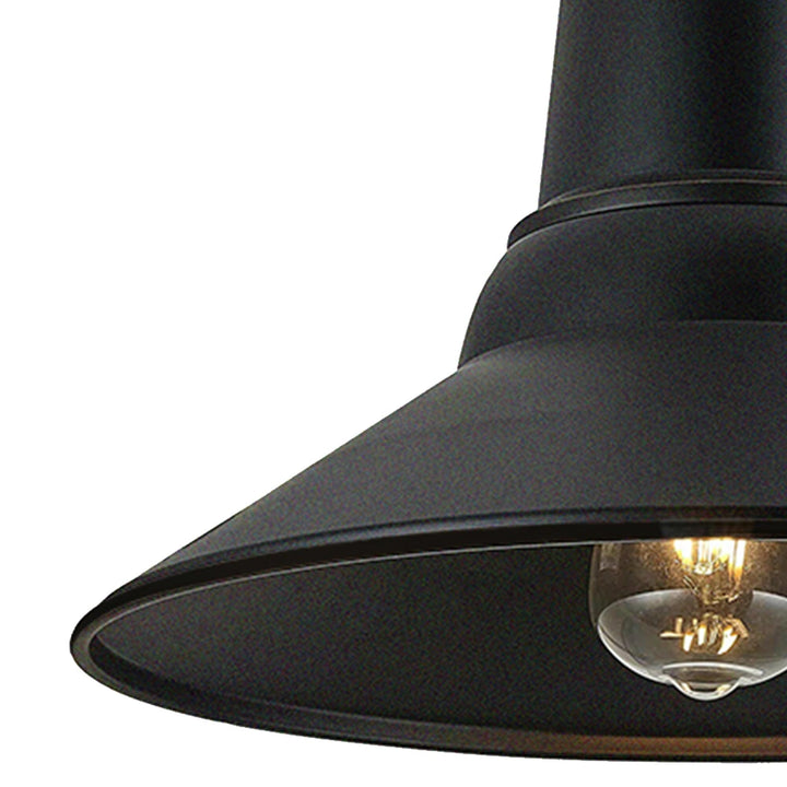 1 Light Outdoor Wall Lighting 15.75" H X 13.75" w 23.25" d/13.75/23.25 Black - Diamond Home USA