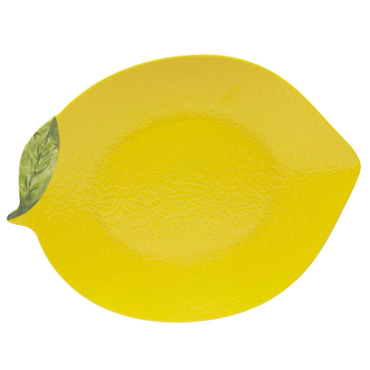3-d Lemon 2-Piece Serving Set Green Multi Color Yellow Fruit Farmhouse - Diamond Home USA