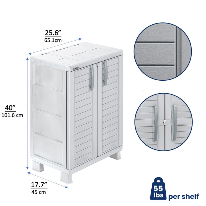 Rimax 11567 Outdoor Storage Medium Grey - Diamond Home USA