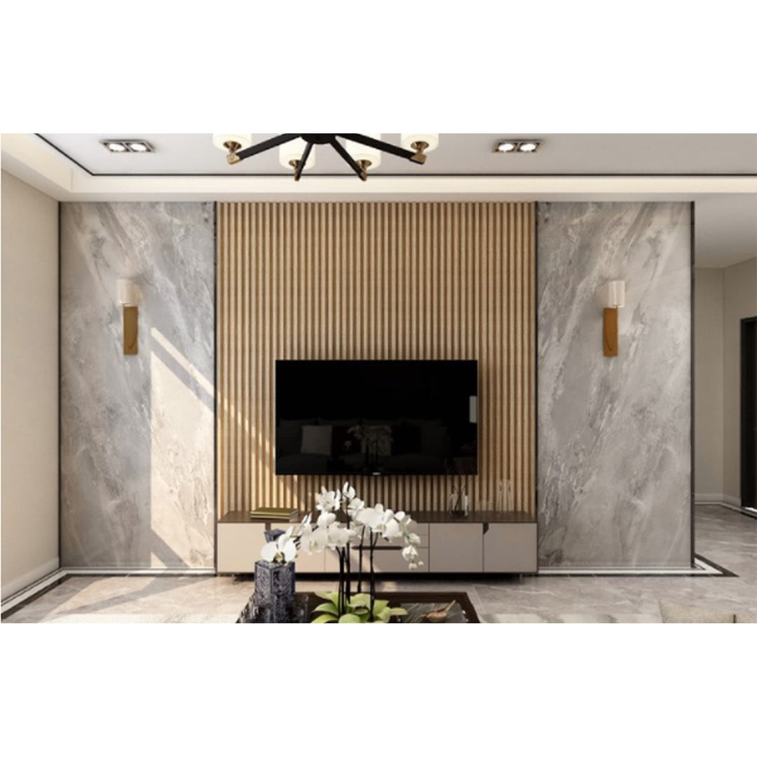 93 in. X 6 in 0.8 Solid Wood Wall Siding Board (Set of 3pc) 3pc+1pc Endtrim - Diamond Home USA