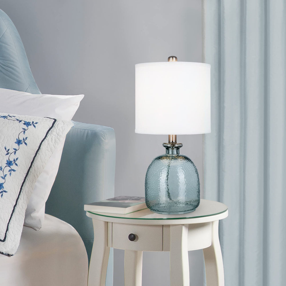 Catalina Lighting 20687-000 Textured Glass Table Lamp Desk Lamp for Office - Diamond Home USA