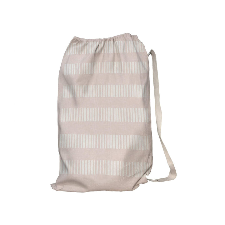 Laundry Stripe Pink Laundry Bag 28" X 36" Pink Polyester