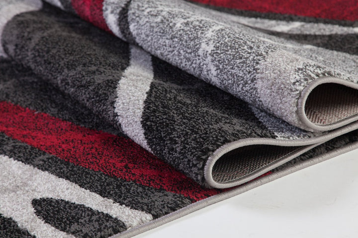 Ladole Rugs Innovative Spirals Abstract Pattern Area Rug Living Room Bedroom 5'3" x 7'6" (160cm x 230 cm) - Diamond Home USA