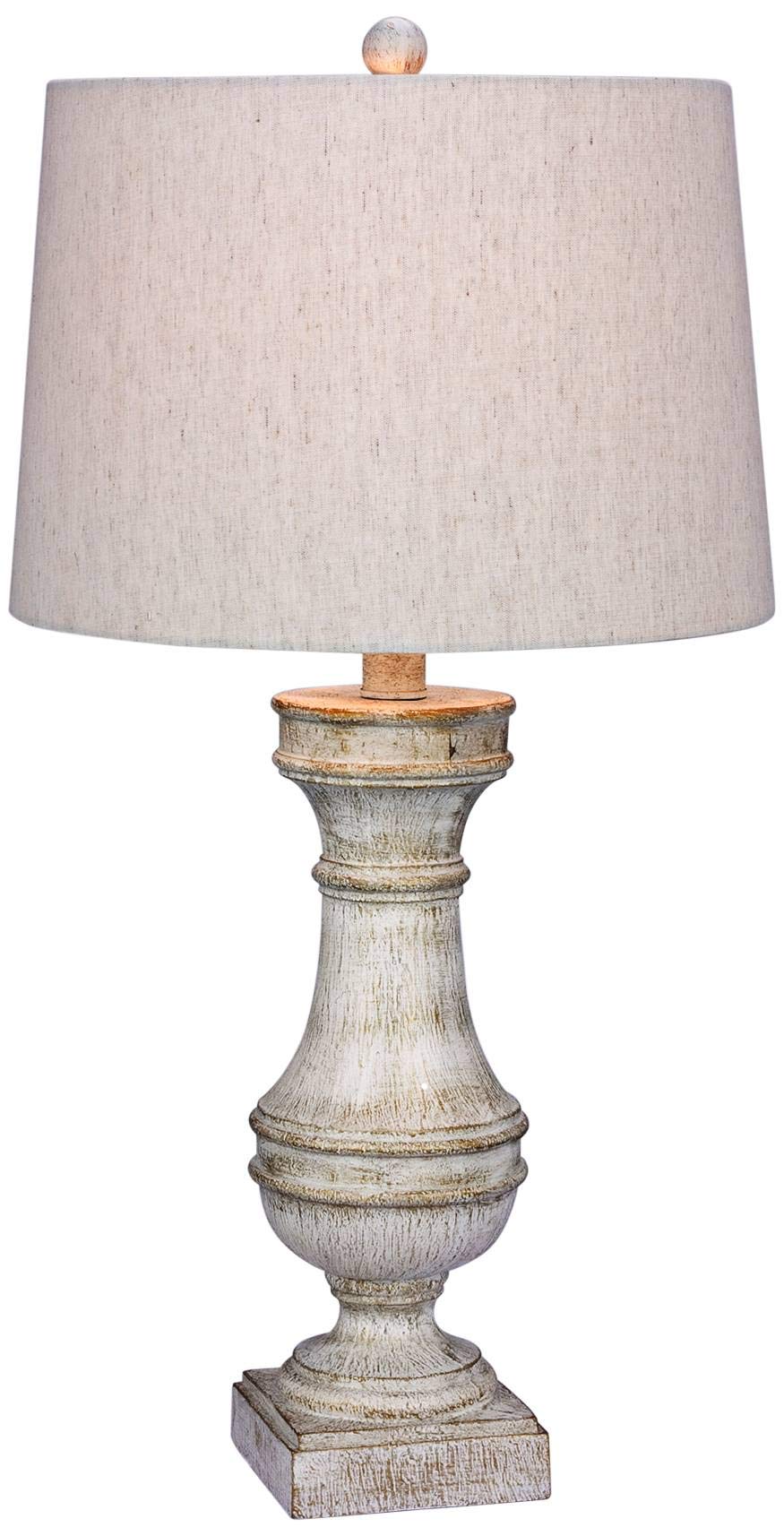 Martin Richard W-6222WH Resin Table Lamp 29" White