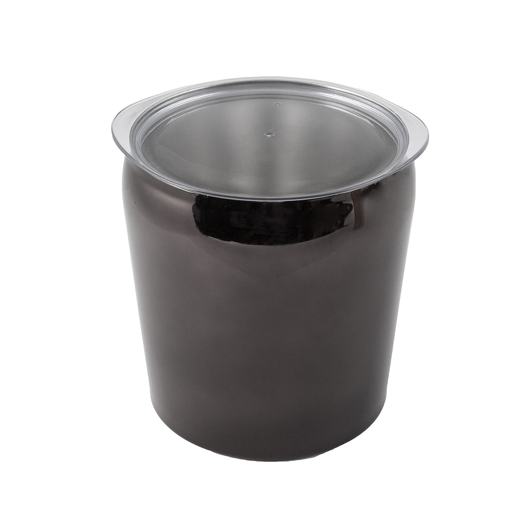 Cambridge 3-Quart Insulated Stainless Steel Ice Bucket 0 BLACK - Diamond Home USA