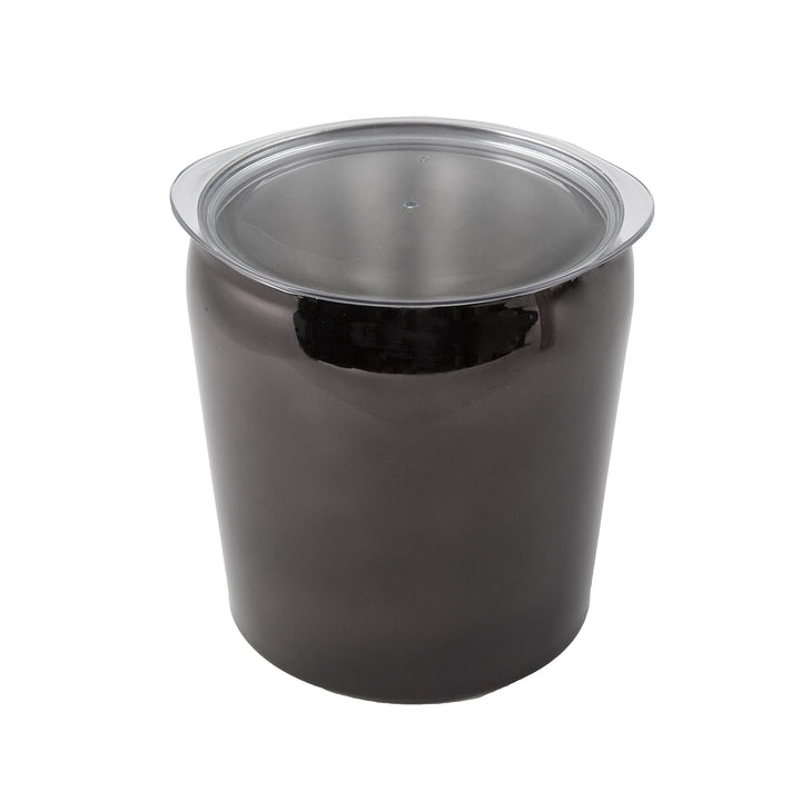 Cambridge 3-Quart Insulated Stainless Steel Ice Bucket 0 BLACK - Diamond Home USA