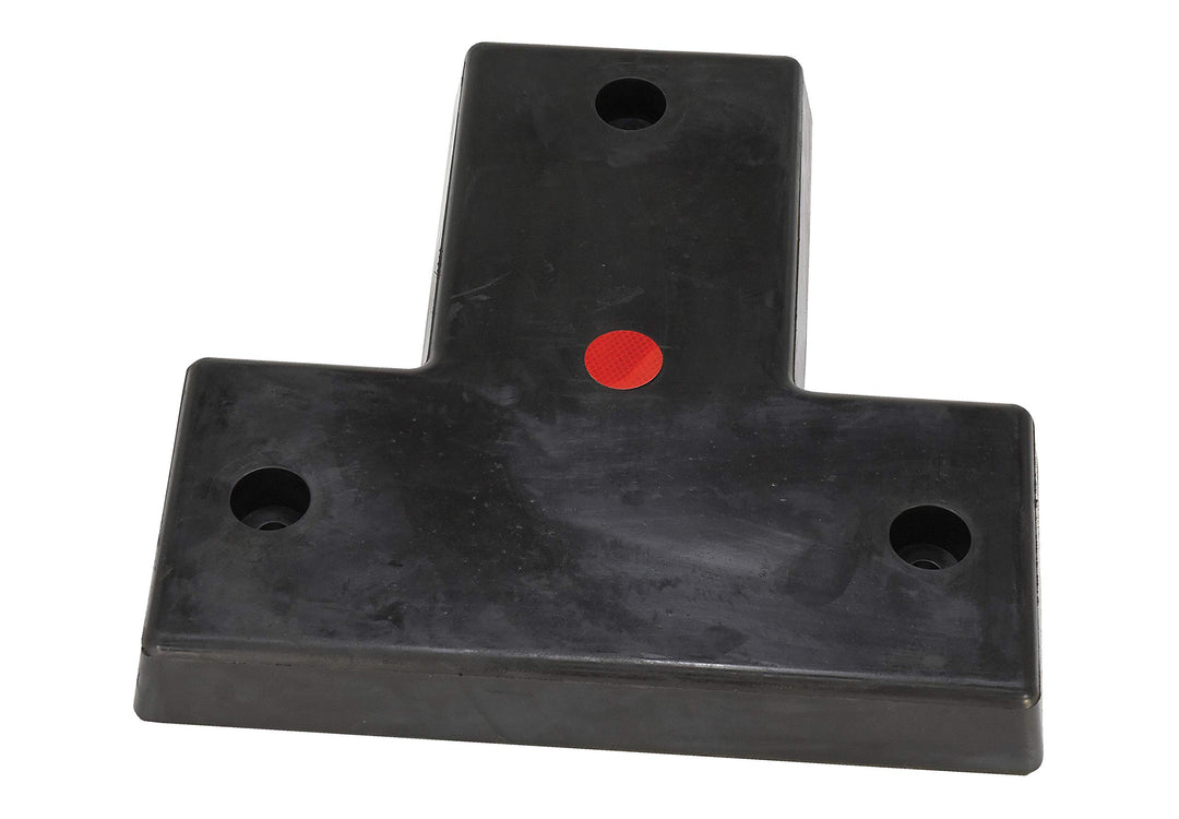 Vestil Rubber Specialty Molded Dock Bumper T-Shaped 22" Length 22" Width 3" - Diamond Home USA